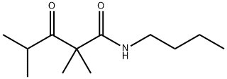 N-Butyl-2,2,4-trimethyl-3-oxopentanamide Struktur