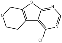 4-Chloro-5,8-dihydro-6H-pyrano[4',3':4,5]thieno[2,3-d]pyrimidine Structure