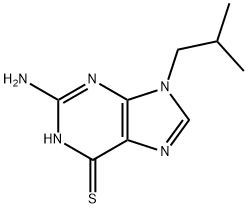 2-amino-9-(2-methylpropyl)-3H-purine-6-thione Structure