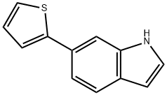 6-THIOPHEN-2-YL-1H-INDOLE 化学構造式