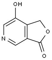 Furo[3,4-c]pyridin-3(1H)-one, 7-hydroxy- (9CI) Structure