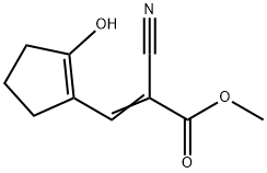 2-Propenoicacid,2-cyano-3-(2-hydroxy-1-cyclopenten-1-yl)-,methylester(9CI) 结构式