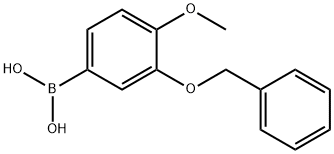 3-(ベンジルオキシ)-4-メトキシフェニルボロン酸 化学構造式