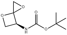 Carbamic acid, (6S)-1,4-dioxaspiro[2.3]hex-6-yl-, 1,1-dimethylethyl ester (9CI) 化学構造式
