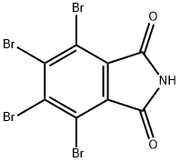 3,4,5,6-テトラブロモフタルイミド 化学構造式
