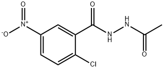 N'1-ACETYL-2-CHLORO-5-NITROBENZENE-1-CARBOHYDRAZIDE 结构式
