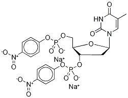 Thymidine-3’,5’-di(p-nitrophenyl Phosphate) Disodium Salt 结构式