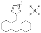 3-甲基-1-十四烷基-1H-咪唑-3-鎓四氟硼酸盐 结构式