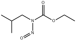 N-イソブチル-N-ニトロソカルバミド酸エチル 化学構造式
