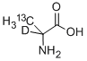DL-丙氨酸-3-13C,2-D,244237-64-7,结构式