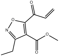 4-Isoxazolecarboxylicacid,3-ethyl-5-(1-oxo-2-propenyl)-,methylester(9CI) 结构式