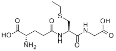 L-γGlu-S-エチル-L-Cys-Gly-OH 化学構造式
