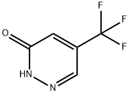 5-トリフルオロメチル-2H-ピリダジン-3-オン 化学構造式