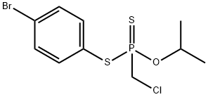 (クロロメチル)ホスホノジチオ酸S-(p-ブロモフェニル)O-イソプロピル 化学構造式
