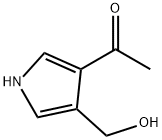 Ethanone, 1-[4-(hydroxymethyl)-1H-pyrrol-3-yl]- (9CI) Structure