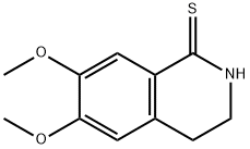 6,7-ジメトキシ-1,2,3,4-テトラヒドロイソキノリン-1-チオン 化学構造式