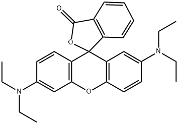 2',6'-ビス(ジエチルアミノ)スピロ[イソベンゾフラン-1(3H),9'-[9H]キサンテン]-3-オン 化学構造式