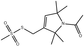 1-ACETYL-2,2,5,5-TETRAMETHYL-∆3-PYRROLINE-3-METHYL METHANETHIOSULFONATE 化学構造式