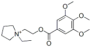 1-Ethyl-1-[2-[(3,4,5-trimethoxybenzoyl)oxy]ethyl]pyrrolidinium Structure