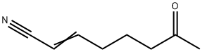 2-Octenenitrile, 7-oxo- (8CI) Structure