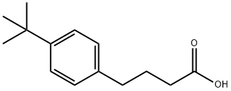 4-(4-叔-丁基苯基)丁酸,24475-36-3,结构式