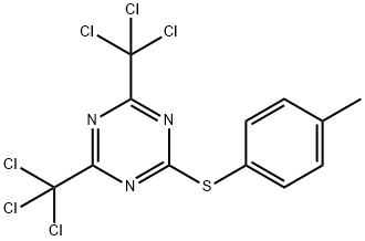 24478-01-1 2-[(4-Methylphenyl)thio]-4,6-bis(trichloromethyl)-1,3,5-triazine
