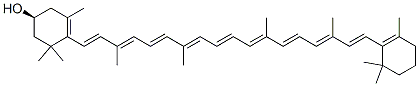 (1S)-3,5,5-trimethyl-4-[(1E,3E,5E,7E,9E,11E,13E,15E,17E)-3,7,12,16-tetramethyl-18-(2,6,6-trimethyl-1-cyclohexenyl)octadeca-1,3,5,7,9,11,13,15,17-nonaenyl]cyclohex-3-en-1-ol, 24480-38-4, 结构式