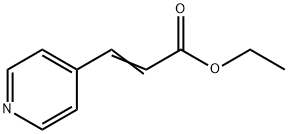 (2E)-3-(ピリジン-4-イル)プロプ-2-エン酸エチル 化学構造式