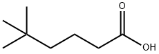 5,5-ジメチルヘキサン酸 化学構造式