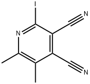 3,4-Pyridinedicarbonitrile,  2-iodo-5,6-dimethyl- Struktur