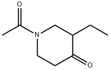 4-Piperidinone, 1-acetyl-3-ethyl- (9CI) Struktur