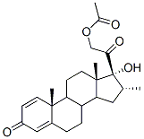 16Α-甲基孕甾-1,4-二烯-17Α,21-二醇-3,20-二酮-21-醋酸酯, 24510-54-1, 结构式