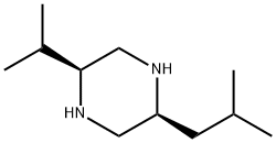 Piperazine, 2-(1-methylethyl)-5-(2-methylpropyl)-, (2S,5S)- (9CI) Struktur