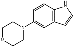 1H-Indole, 5-(4-Morpholinyl)- Struktur