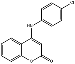 4-((4-氯苯基)氨基)-2H-色满-2-酮, 24526-89-4, 结构式