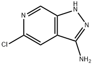 5-クロロ-1H-ピラゾロ[3,4-c]ピリジン-3-アミン 化学構造式