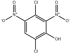 3,6-Dichloro-2,4-dinitrophenol,24542-13-0,结构式