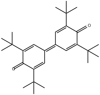 3,3',5,5'-テトラ-tert-ブチル-4,4'-ジフェノキノン 化学構造式