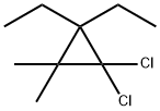 1,1-Dichloro-2,2-diethyl-3,3-dimethylcyclopropane Structure