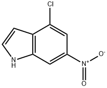 1H-Indole, 4-chloro-6-nitro- Struktur