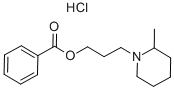 rac-(2R*)-2-メチル-1-ピペリジン-1-プロパノールベンゾアート·塩酸塩 化学構造式