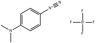 4-(ジメチルアミノ)ベンゼンジアゾニウム·テトラフルオロほう素アニオン 化学構造式