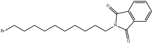 N-(10-ブロモデシル)フタルイミド 化学構造式