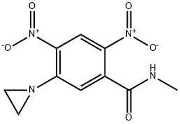 N-Methyl-2,4-dinitro-5-(1-aziridinyl)benzamide,24570-14-7,结构式