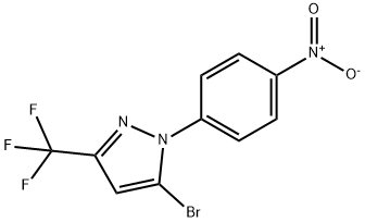 5-Bromo-1-(4-nitrophenyl)-3-(trifluoromethyl)-1h-pyrazole Structure