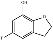 5-FLUORO-2,3-DIHYDROBENZOFURAN-7-OL Structure