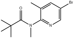 5-溴-3-甲基-2-(N,2,2,2-四甲基乙酰氨基)吡啶, 245765-92-8, 结构式