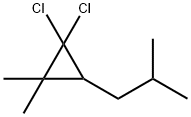 1,1-Dichloro-2,2-dimethyl-3-isobutylcyclopropane,24577-81-9,结构式