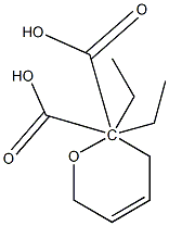 Diethyl 3,6-dihydro-2H-pyran-2,2-dicarboxylate,24588-58-7,结构式