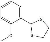 2-(2-メトキシフェニル)-1,3-ジチオラン 化学構造式